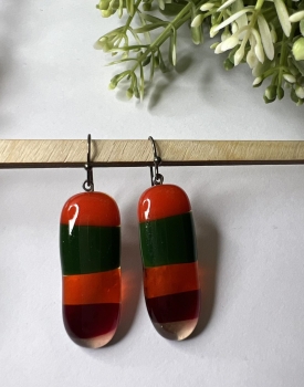 Glass earrings ''Surprise''